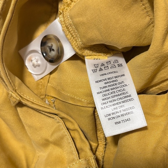 Nicole Miller Yellow High Waist Shorts - Picture 5 of 5